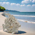 White Coral Reef Angelfish Coastal Resin Figurine
