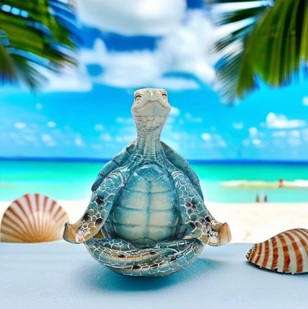 Meditation Yoga Sea Turtle Statue