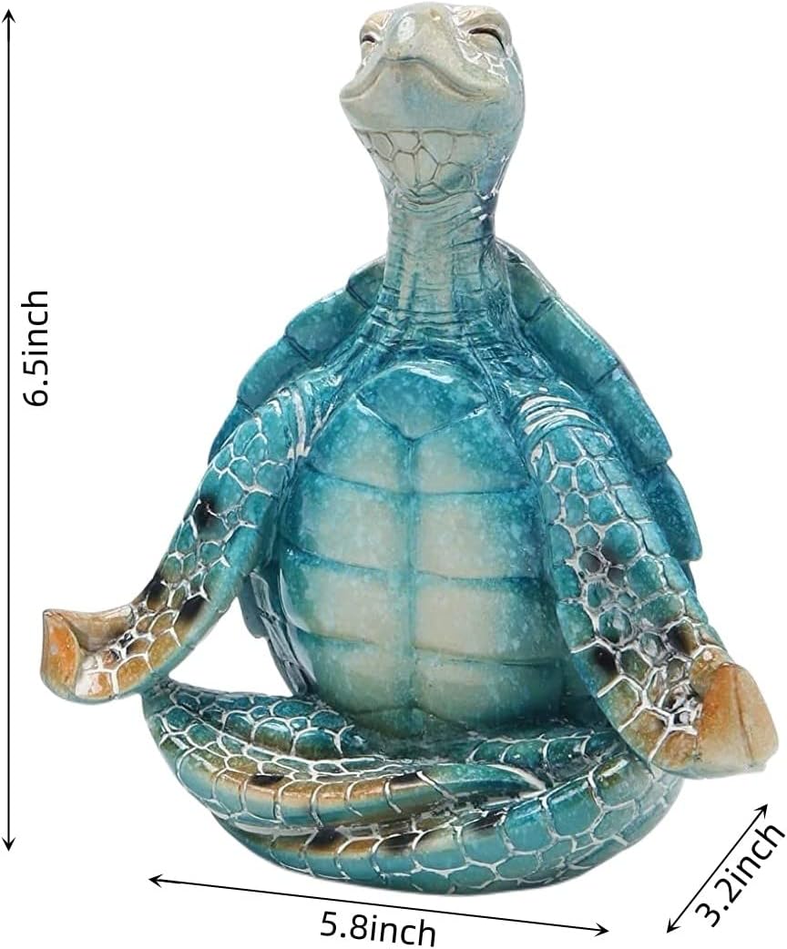 Meditation Yoga Sea Turtle Statue
