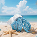 Blue Hermit Crab Coral Reef Resin Coastal Figurine