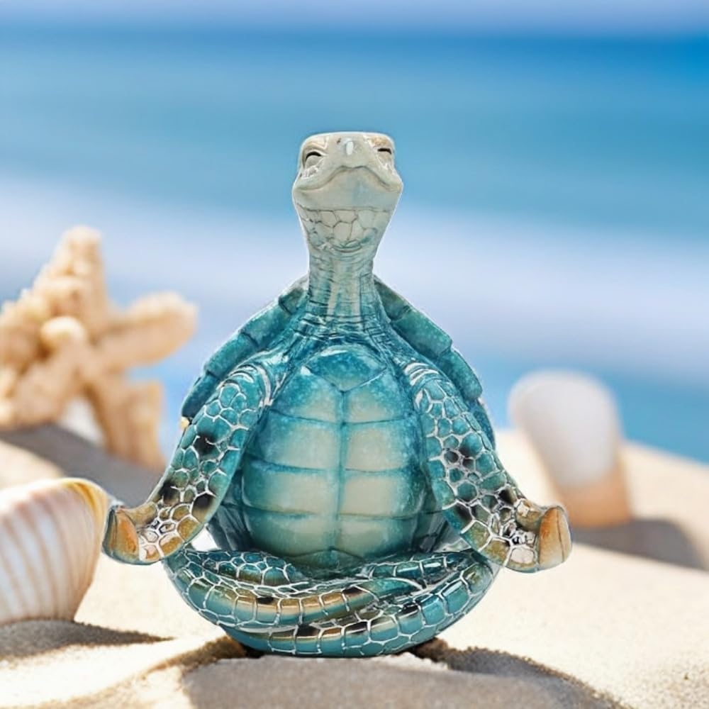 Meditation Yoga Sea Turtle Statue