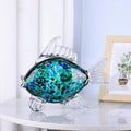 Hand Blown Glass Fish Coastal Decor Figurine