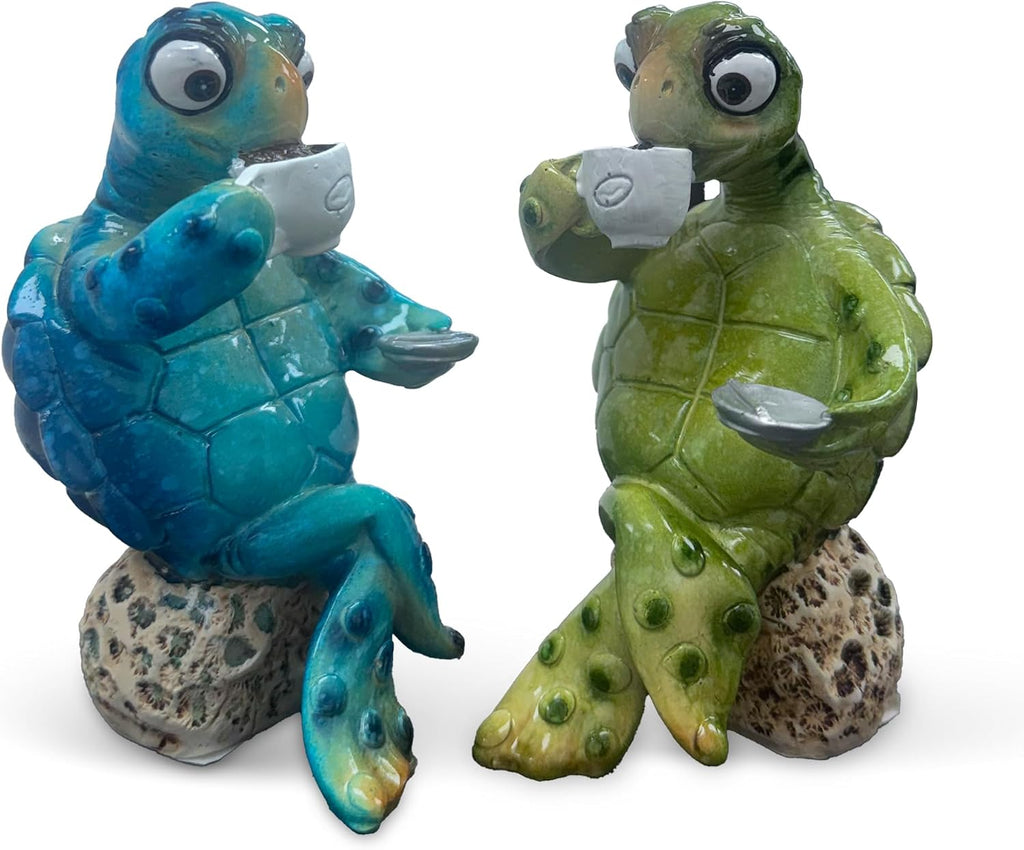 4.25" Hand-Painted Sea Turtle Figurine