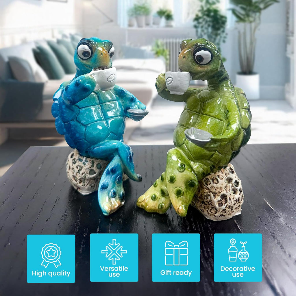 4.25" Hand-Painted Sea Turtle Figurine