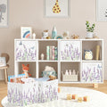 3 Lavender Floral Storage Cubes