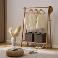 2 Brown Fabric Storage Cubes